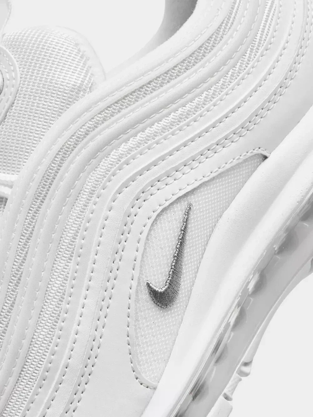 Nike White Air Max 97 Low-Profile Sneakers - Picture 4 of 9